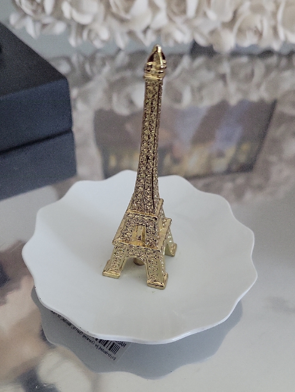 Charming Charlie Gold Eiffel Tower Ring Holder